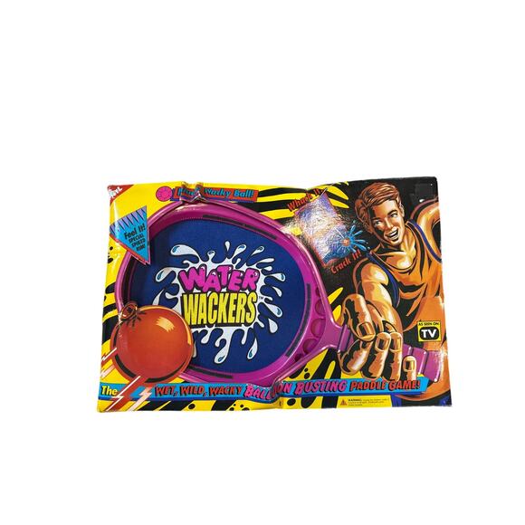 Water Wackers Wet Wild Wacky Balloon Busting Paddle Game 90s - Picture 1 of 5